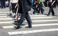 crossing the street (select to view enlarged photo)