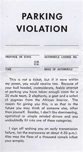 Parking ticket