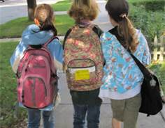 walking to school