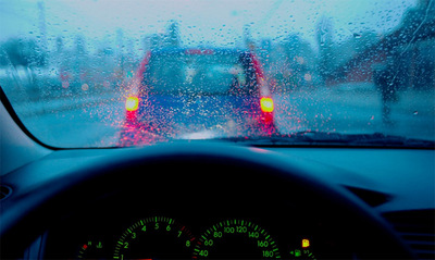 driving in the rain (select to view enlarged photo)