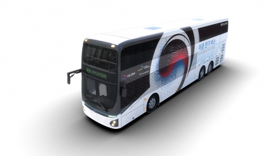 HYUNDAI MOTOR INTRODUCES ELECTRIC DOUBLE-DECKER BUS (select to view enlarged photo)