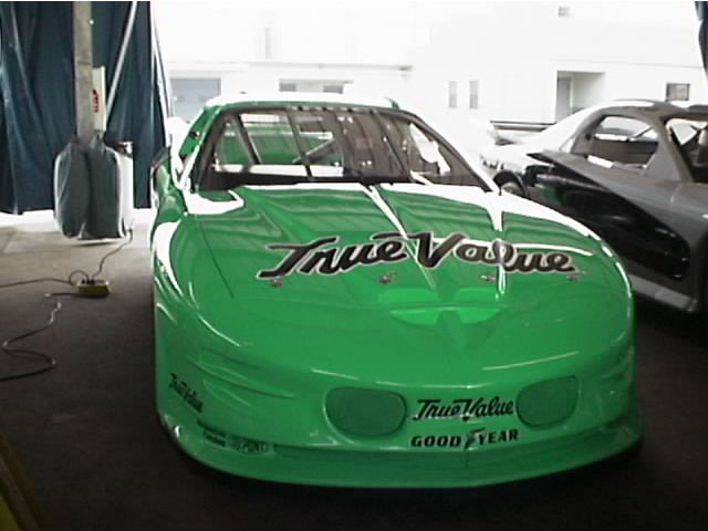 The bright green IROC racer Eddie Cheever will drive at Daytona