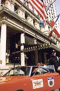 NY city cop in front of the Plaza
